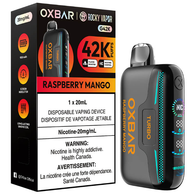 Product imageOxbar Rocky Vapor G100k - Raspberry Mango