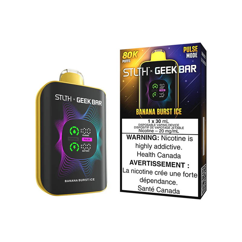 STLTH x Geek Bar 80k NIC Vapes - Banana Burst Ice