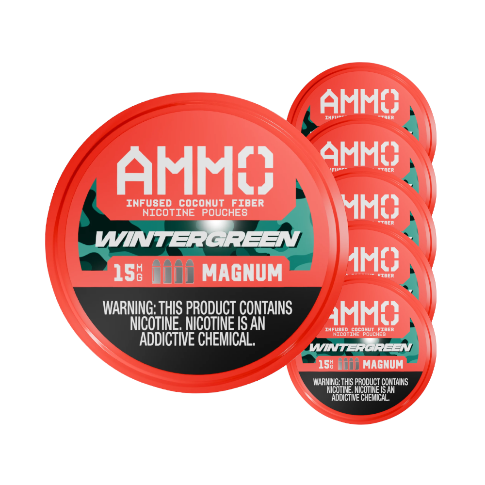 Ammo Wintergreen 15mg (5 Pack)