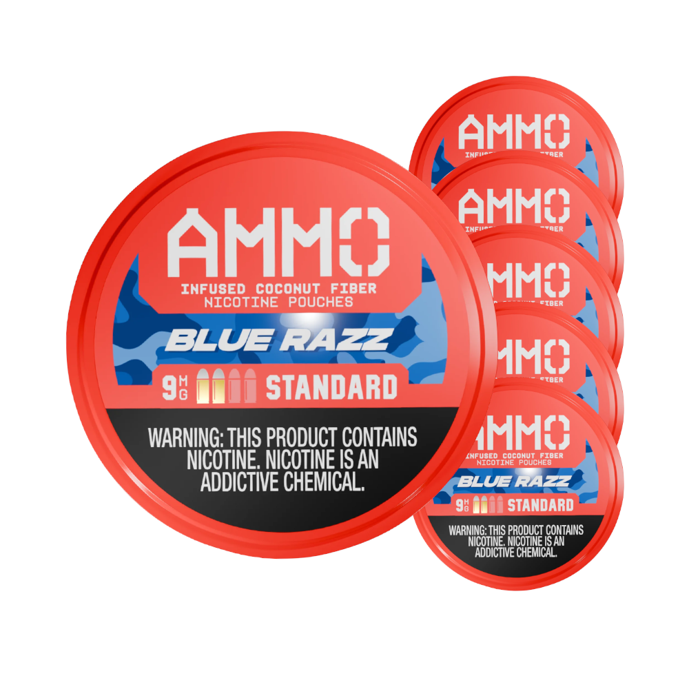 Ammo Blue Razz 9mg (5 PACK)