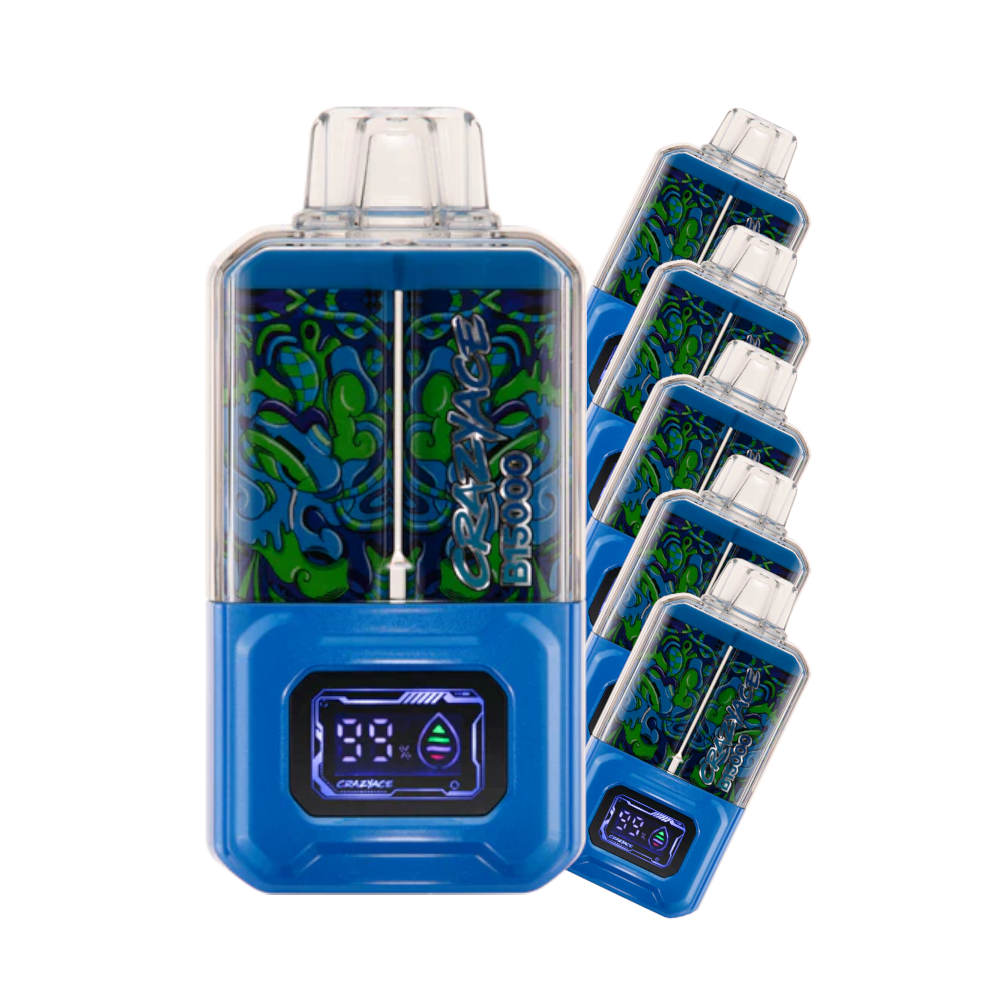 Crazy Ace 15k Puffs Blue Cotton Candy (5 PACK)