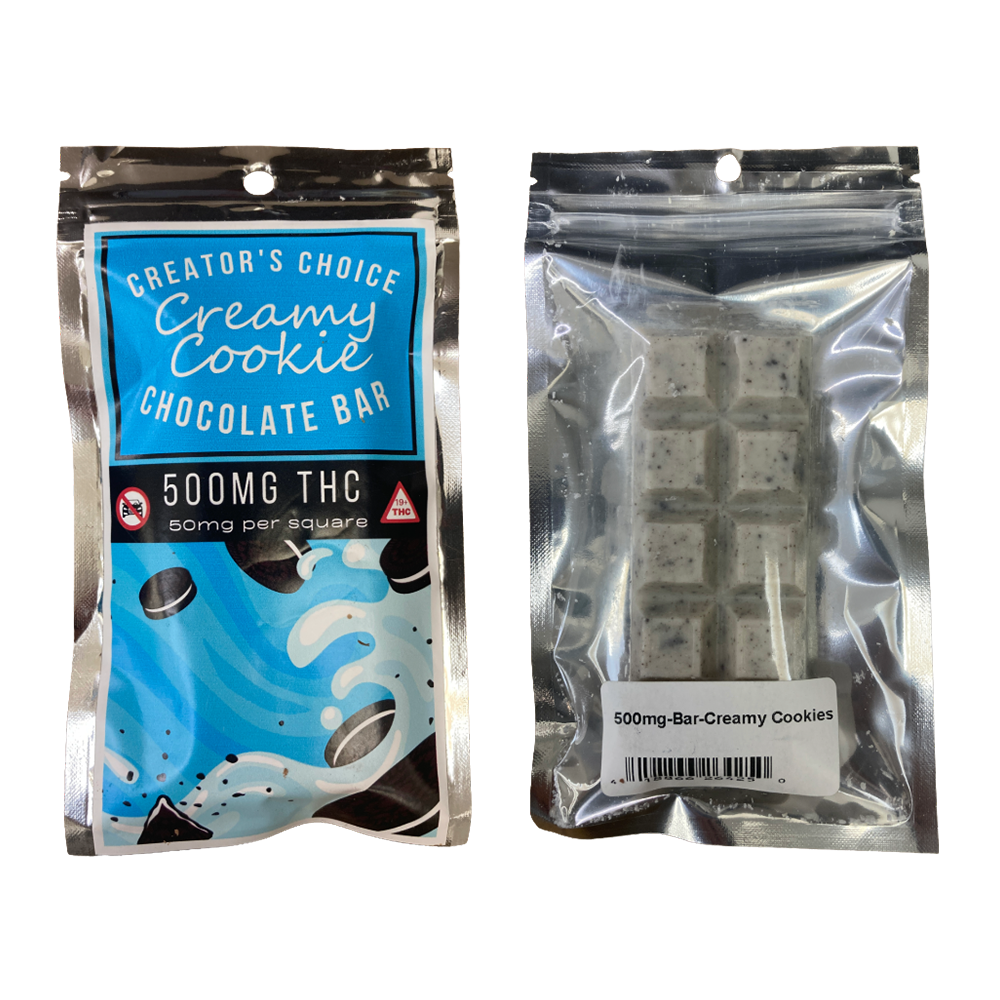 Creator's Choice Chocolate - Creamy Cookie Bar 500mg