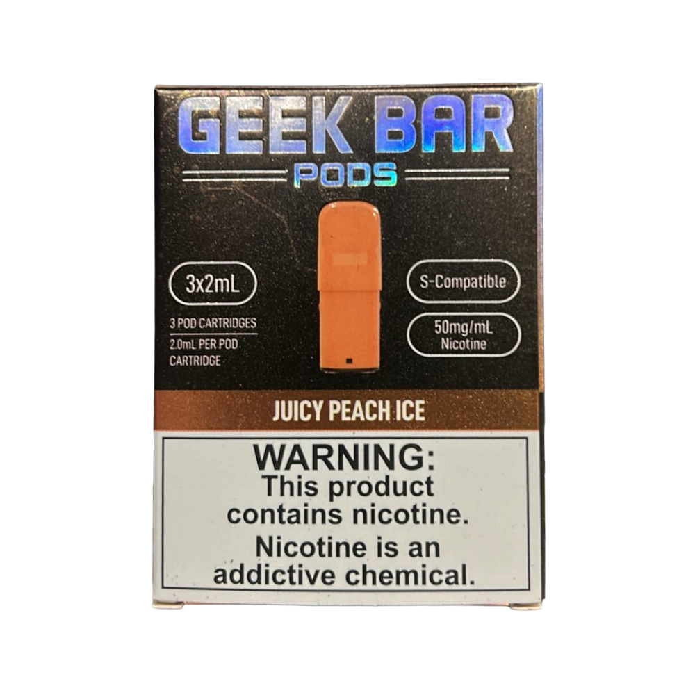 GeekBar 3 Pack Pods - Juicy Peach Ice