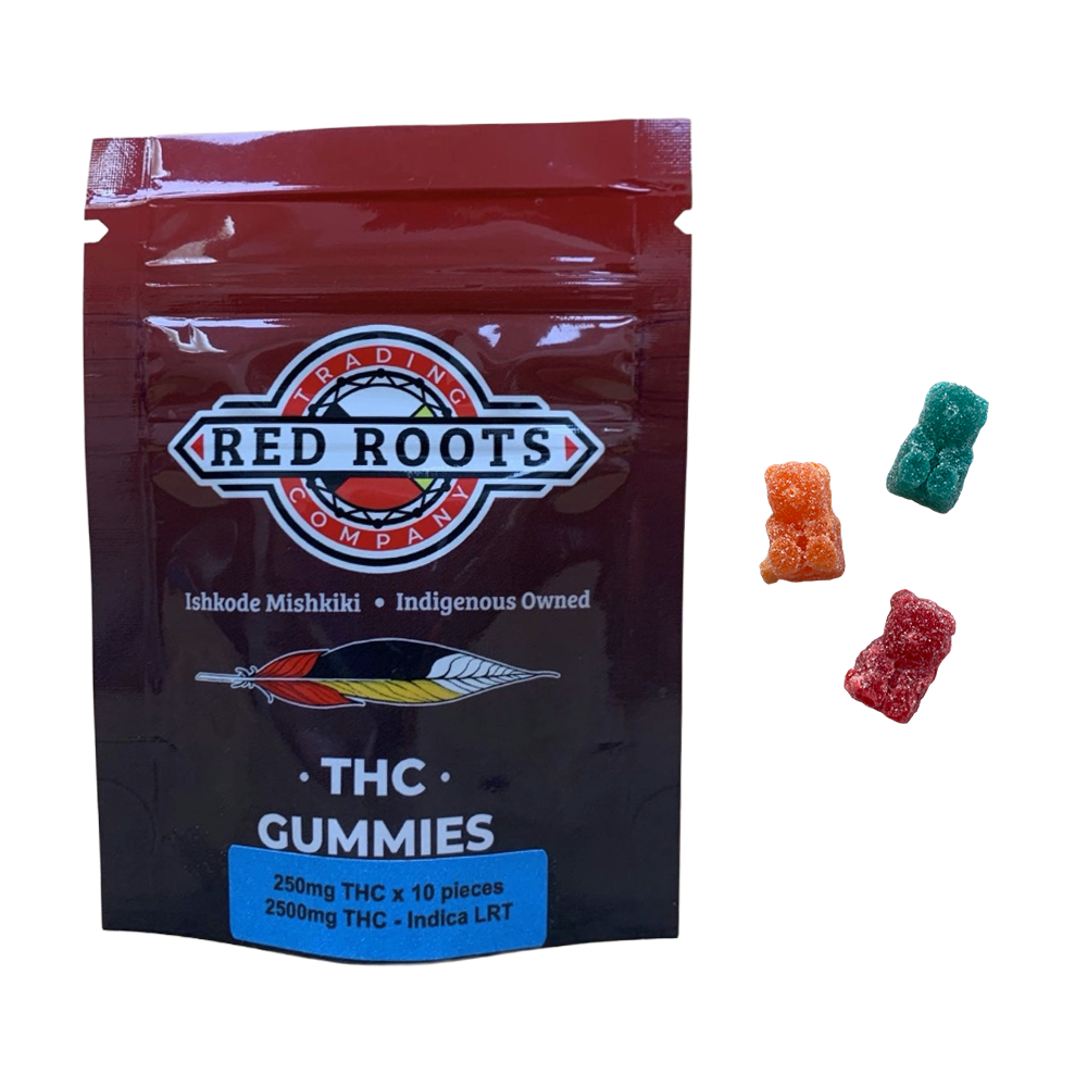 Red Roots THC Gummies - Indica 2500mg