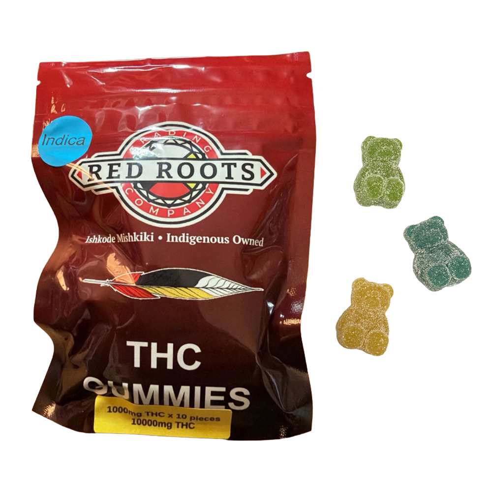 Red Roots Live Resin Gummies 10,000mg Indica