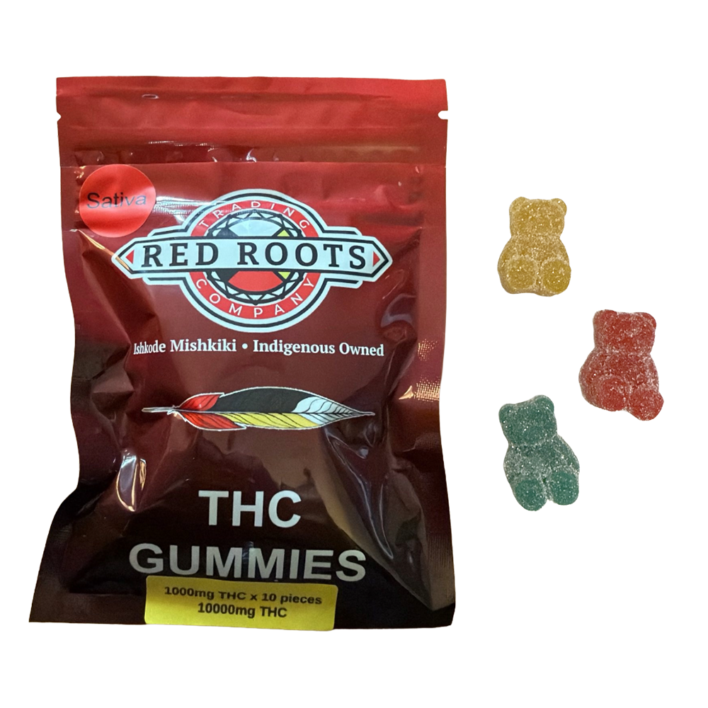 Red Roots Live Resin Gummies 10,000mg Sativa