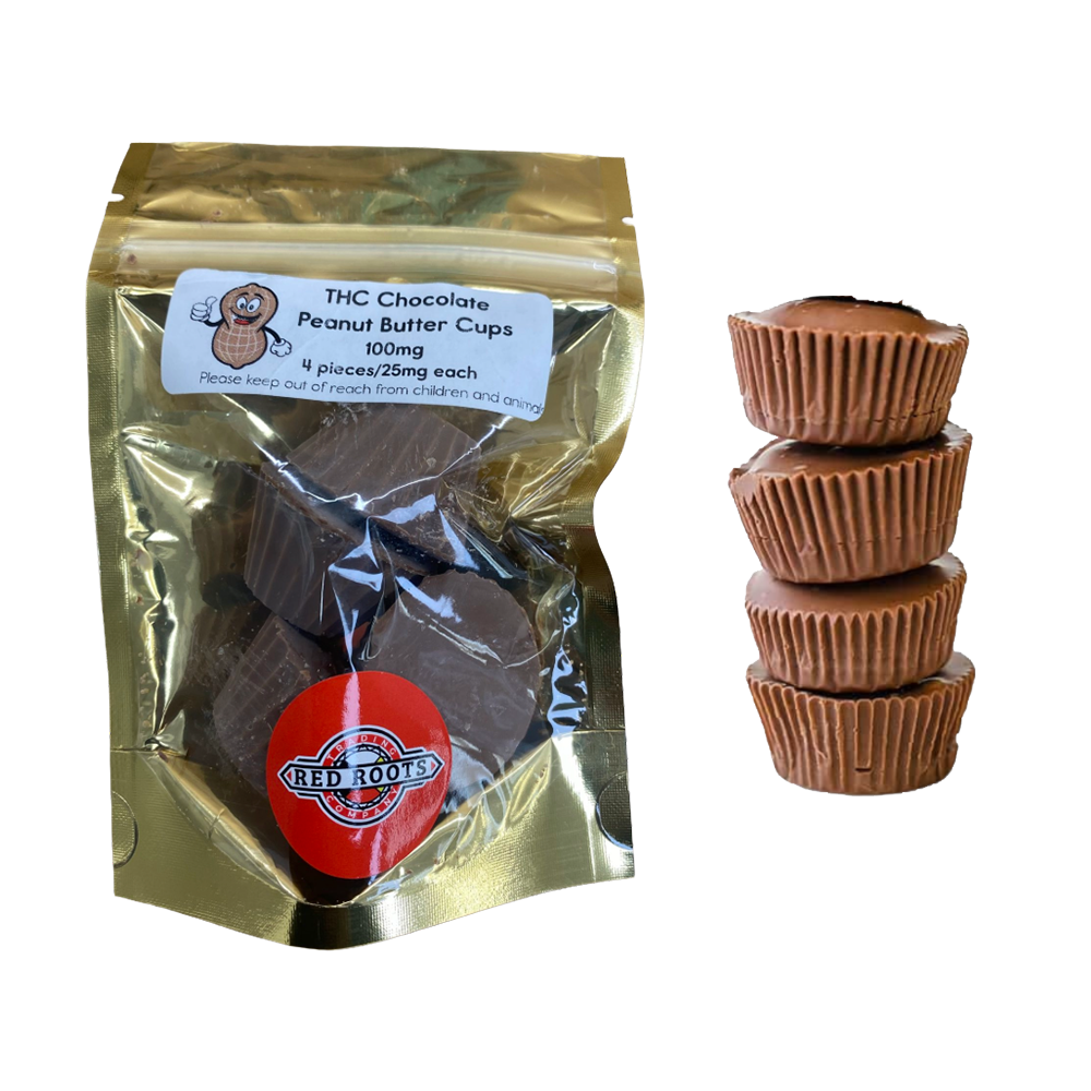 Red Roots 100mg Chocolate Peanut-butter Cups