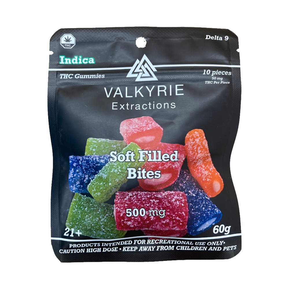 Valkyrie 500mg thc gummy - Indica