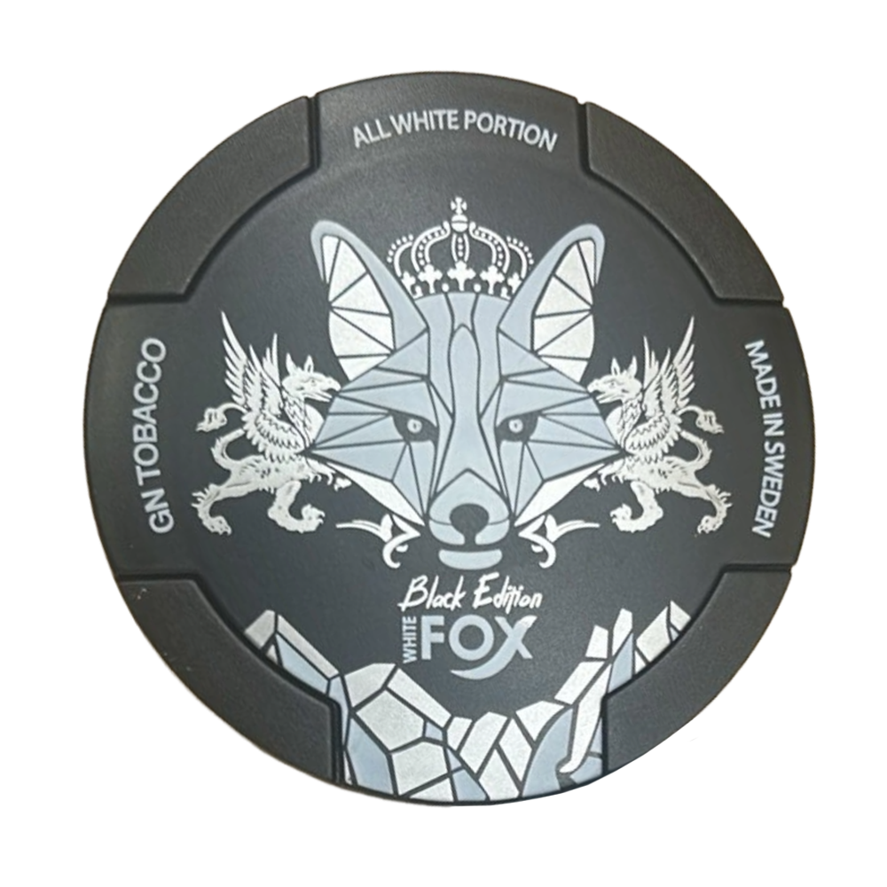White Fox Nicotine Pouches - Black Edition
