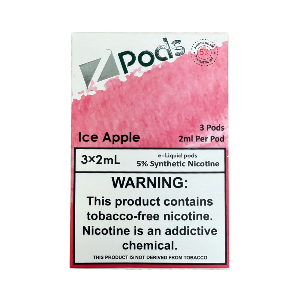 Product imageZ Pods Nicotine Pods 3-Pack 50mg - Ice Apple