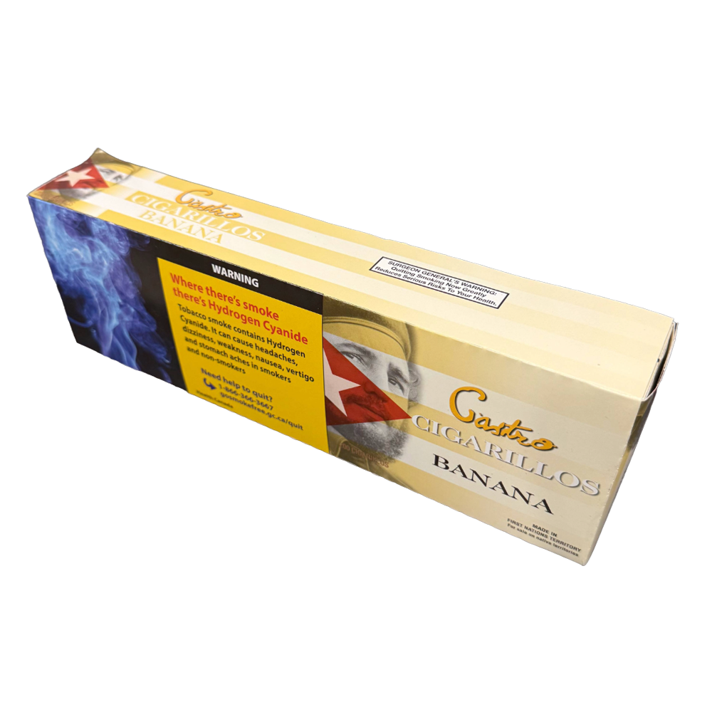 Castro's Cigarillos Carton- Banana