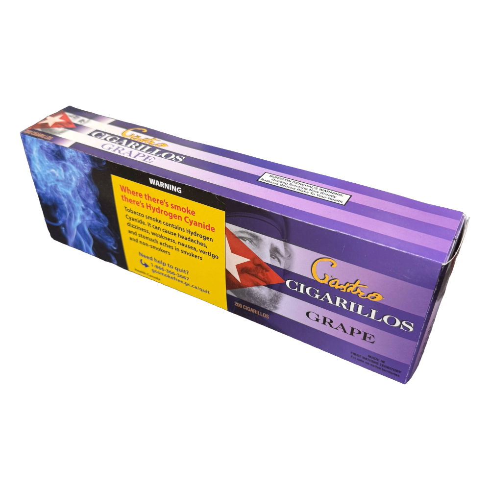 Product imageCastro Grape Flavoured Cigarillos - Carton
