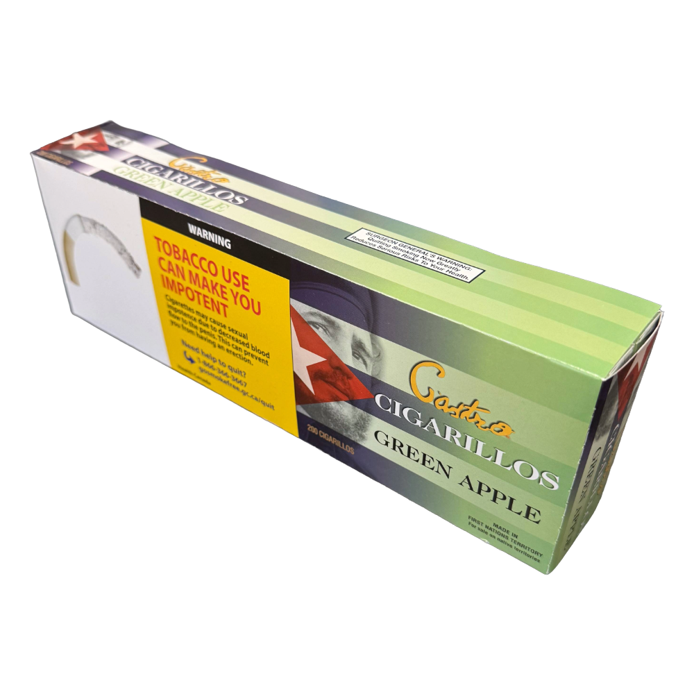 Castro's Cigarillos Carton- Green Apple