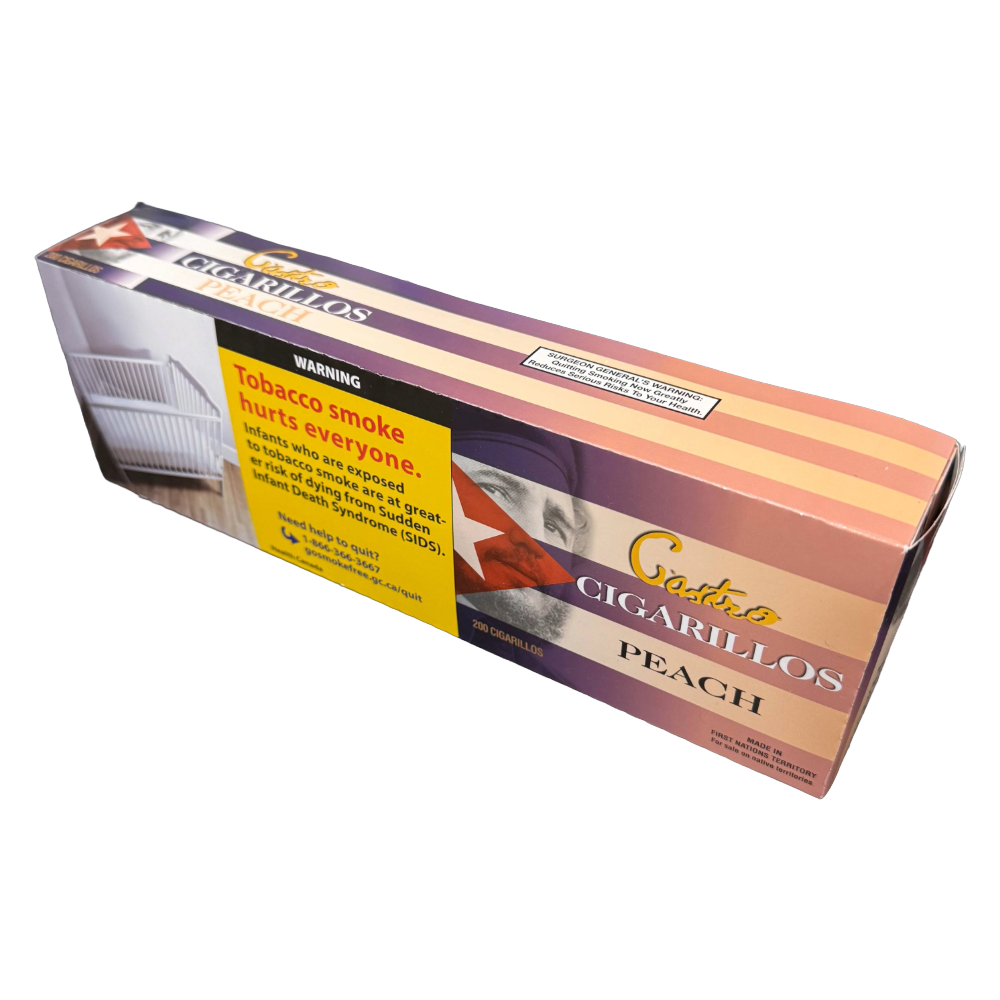 Product imageCastro Peach Flavoured Cigarillos - Carton