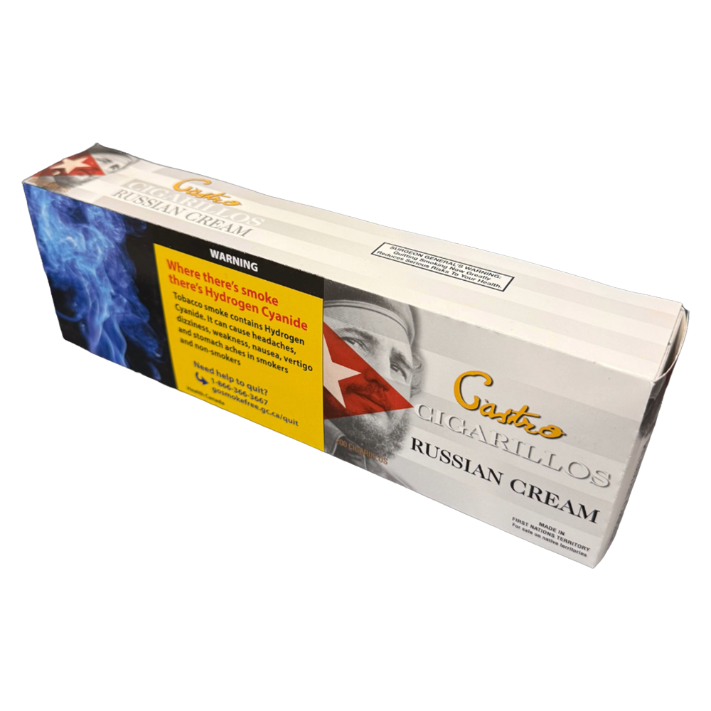 Castro's Cigarillos Carton- Russian Cream