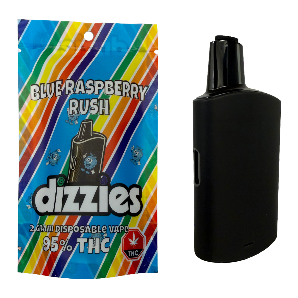 Dizzies Premium 2G Vape - Blue Raspberry Rush