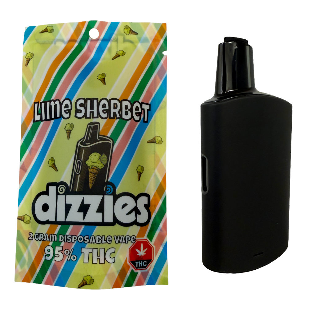 Dizzies Premium 2G Vape - Lime Sherbert