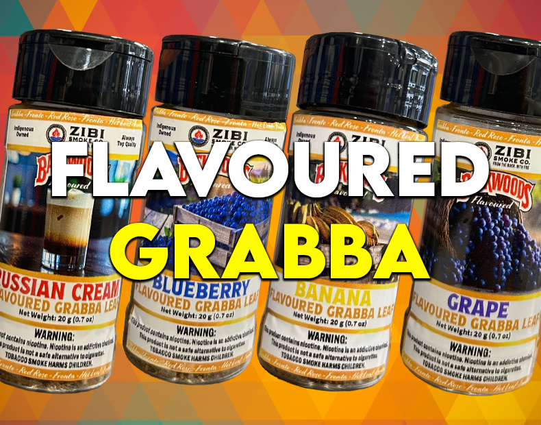 NEW Zibi Smoke Co. Flavoured Grabba Shakers at Red Roots Trading Company