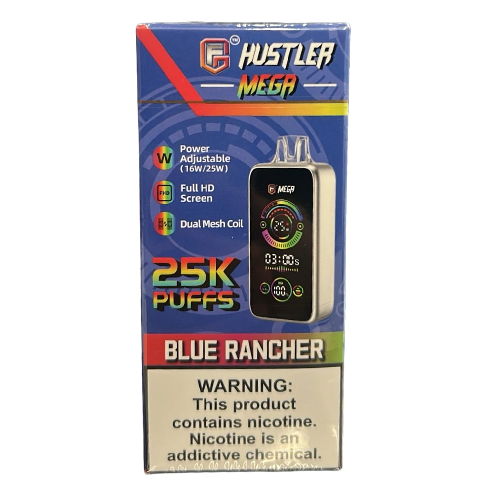 Product imageHustler MEGA 25k Puff 50mg - Blue Rancher