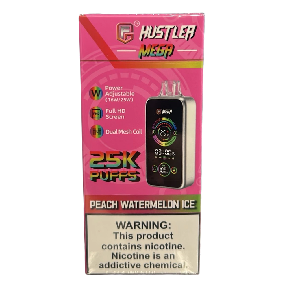 Hustler Nicotine Vape - Peach Watermelon Ice