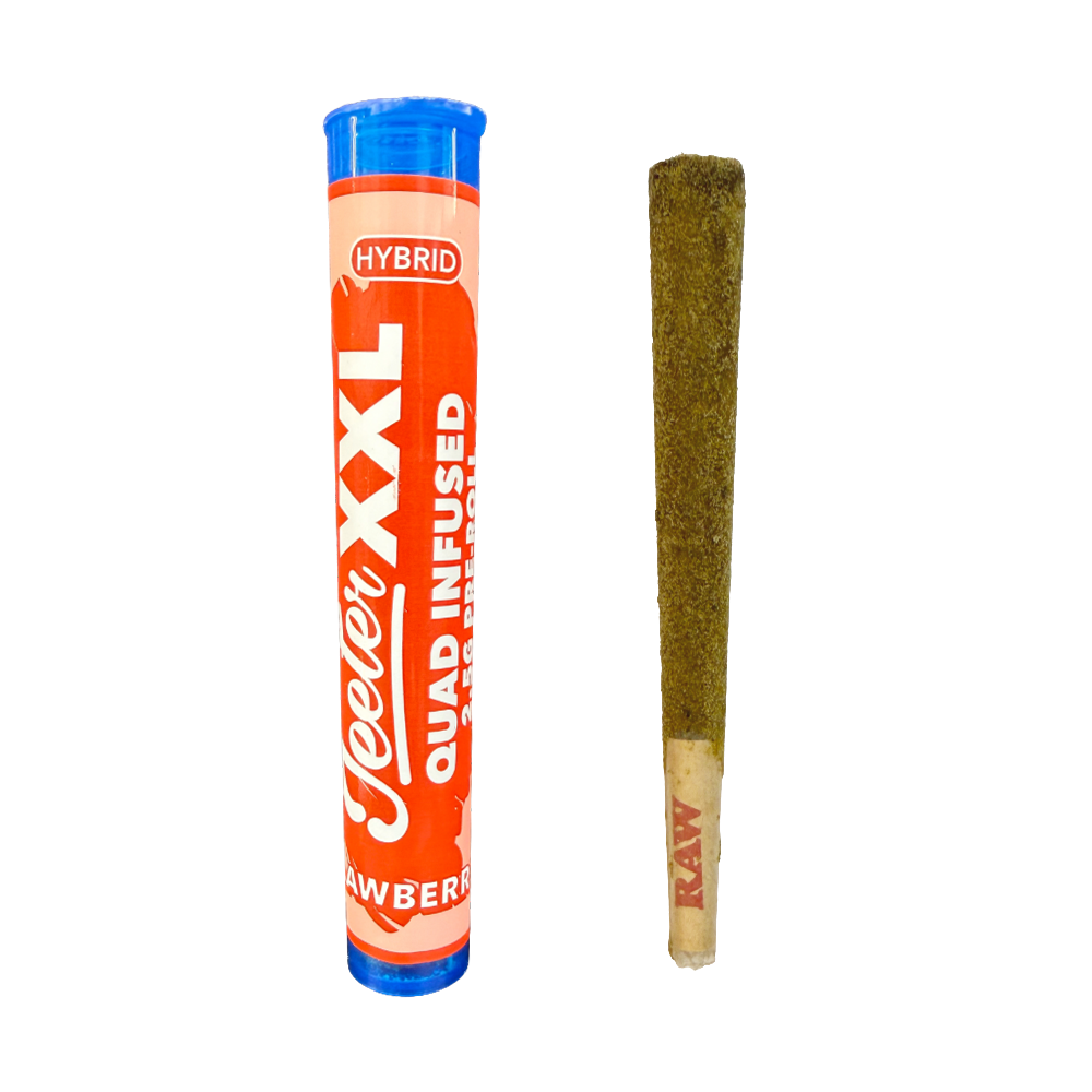 XXL Jeeter Quad-Infused Prerolls - Strawberry 2.5g