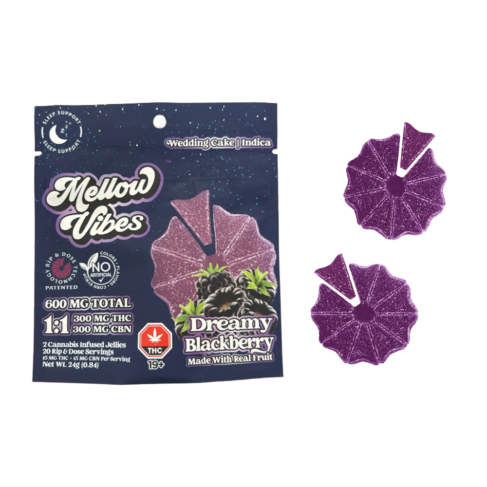 Mellow Vibes Live Resin Gummies - 600mg 1:1 CBN