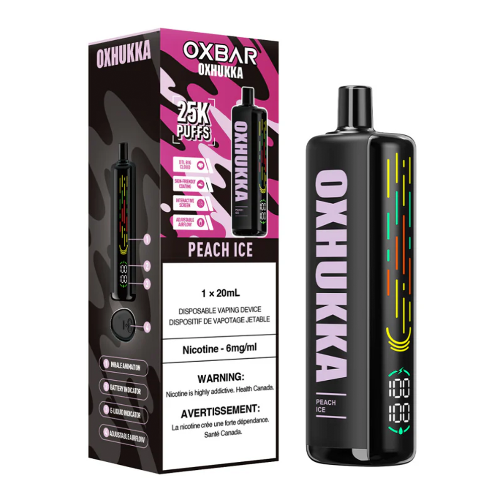 Oxbar Oxhukka 25K Vape- Peach Ice