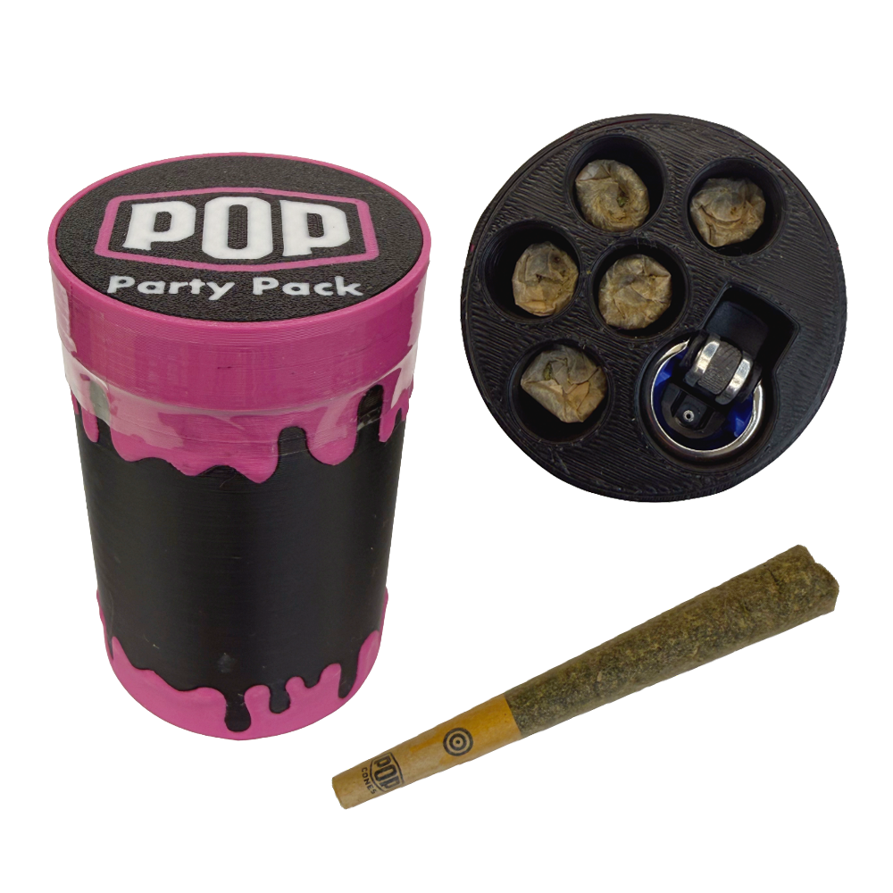 Pop Party 5 Pack W/ Lighter - Mixed Fruits