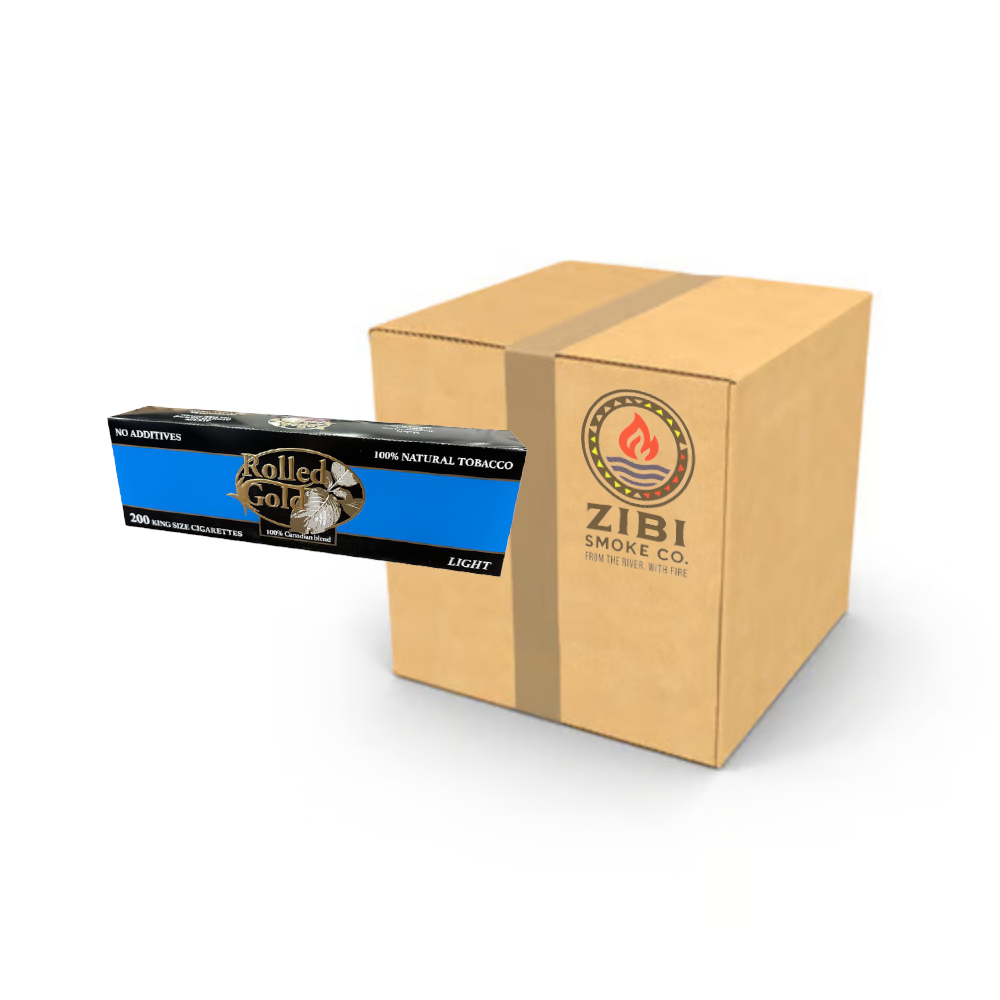 Product imageRolled Gold Light 20's Cigarettes - Case (50 Cartons)