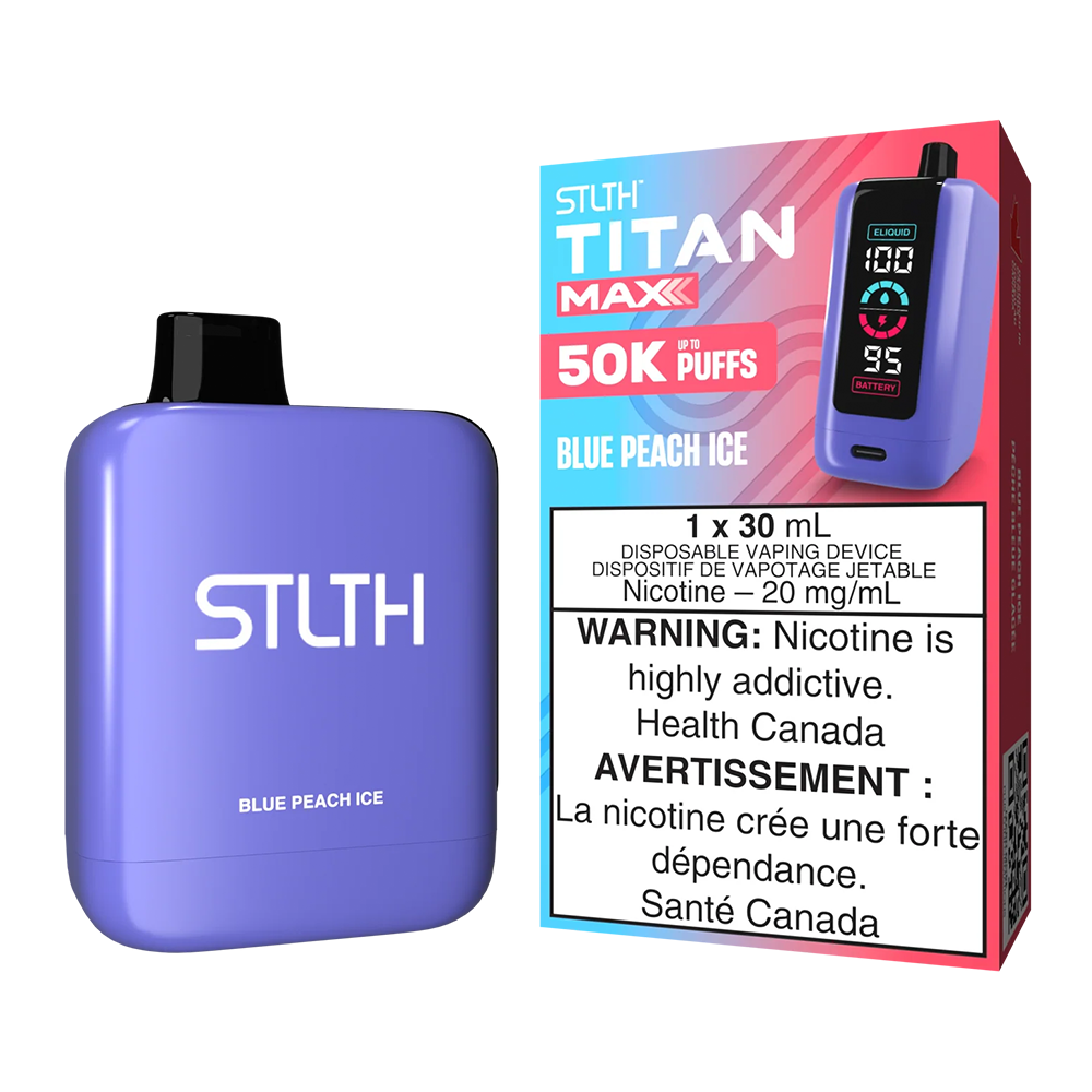 STLTH Titan Max 50k NIC Vapes - Blue Peach Ice