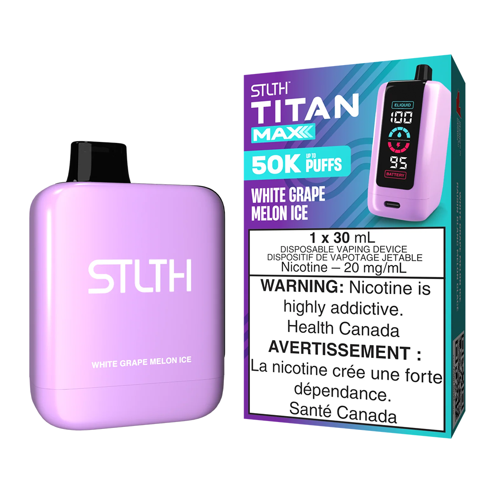 STLTH Titan Max 50k NIC Vapes - White Grape Melon Ice