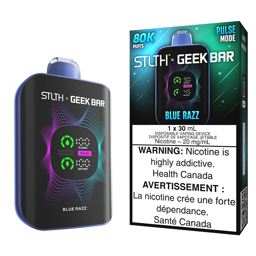 STLTH x Geek Bar 80k NIC Vapes - Blue Razz