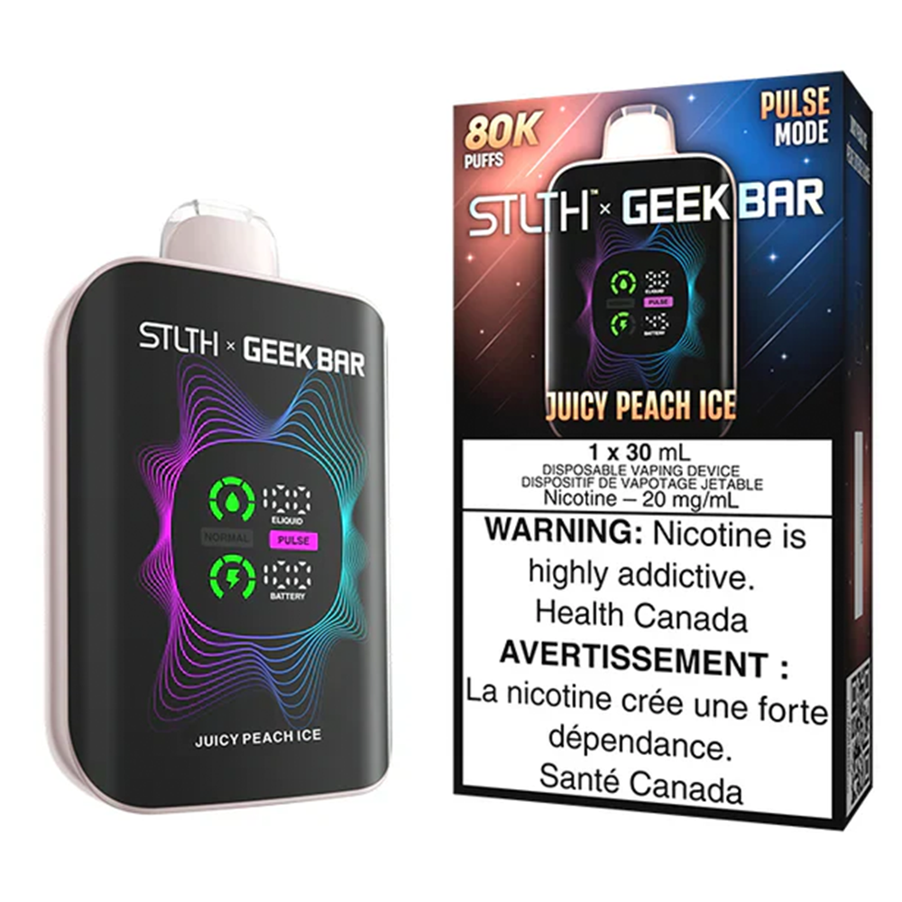 STLTH x Geek Bar 80k NIC Vapes - Juicy Peach Ice