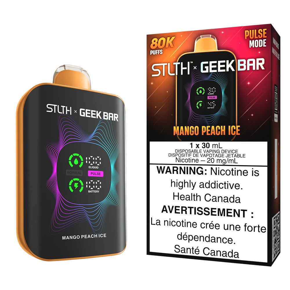 STLTH x Geek Bar 80k NIC Vapes - Mango Peach ice