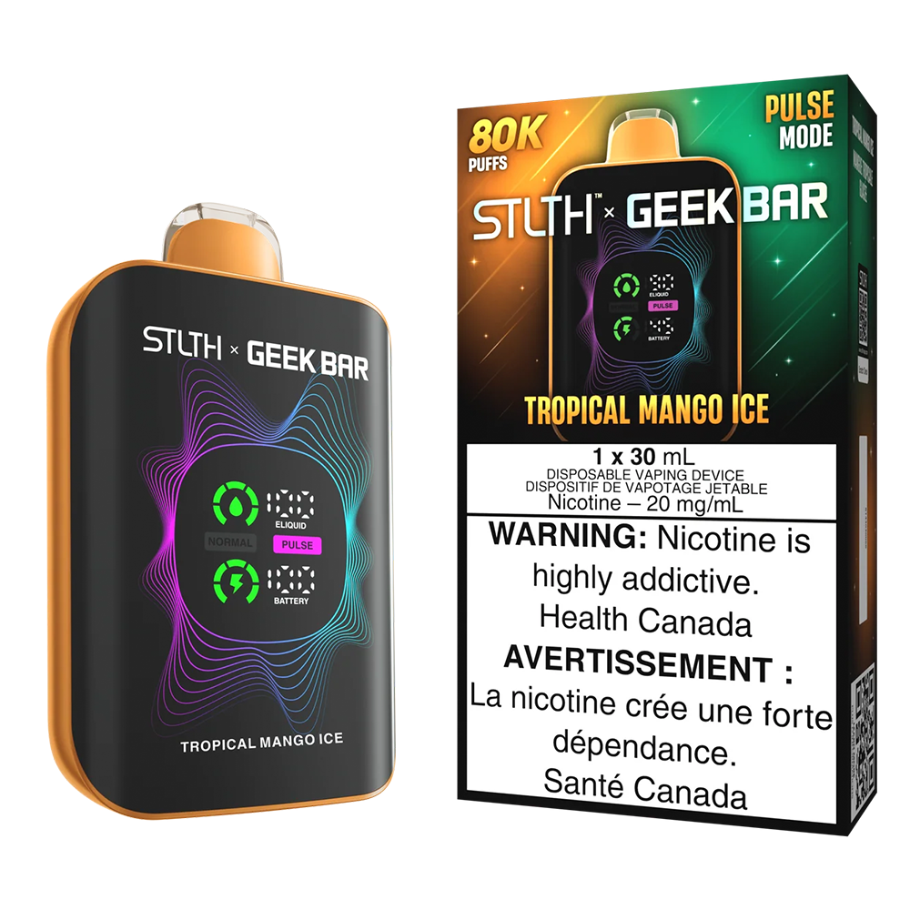 STLTH x Geek Bar 80k NIC Vapes - Tropical Mango Ice