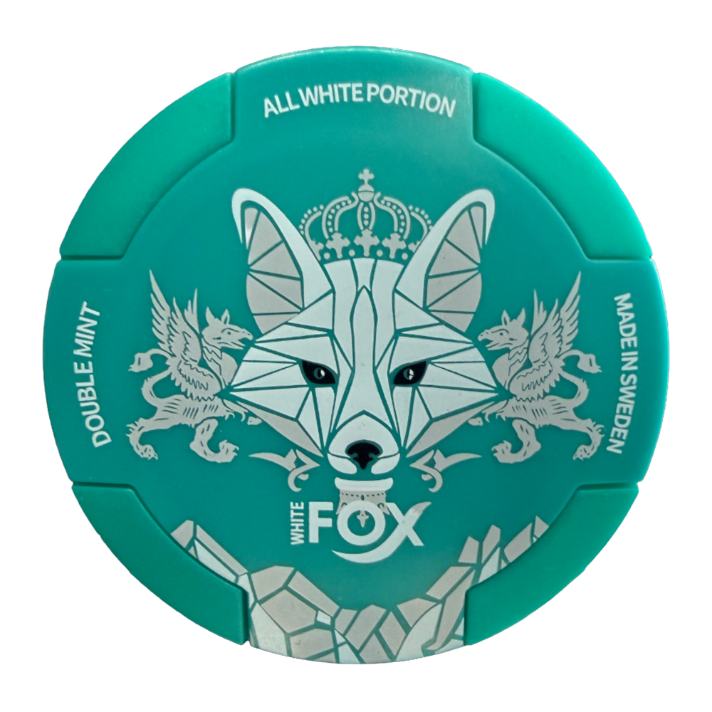 White Fox Nicotine Pouches - Double Mint 12mg