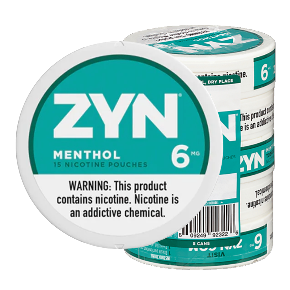Zyn 6mg Nicotine Pouches - Menthol Sleeve